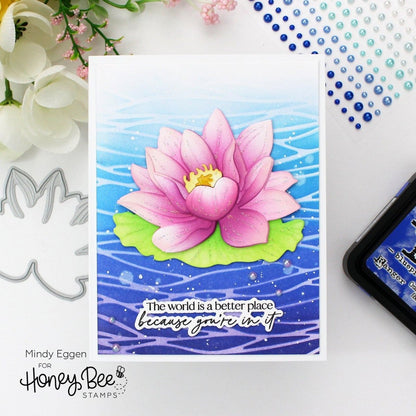 Lovely Layers: Water Lily - Honey Cuts - Stand - Alone Dies - Honey Bee Stamps