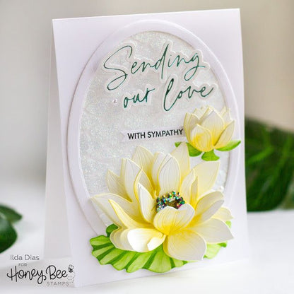 Lovely Layers: Water Lily - Honey Cuts - Stand - Alone Dies - Honey Bee Stamps