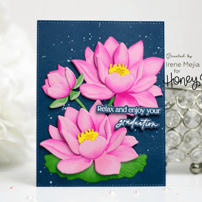 Lovely Layers: Water Lily - Honey Cuts - Stand - Alone Dies - Honey Bee Stamps