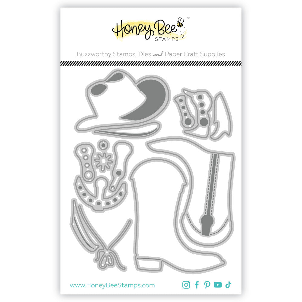 Lovely Layers: Western Wear - Honey Cuts - Stand - Alone Dies - Honey Bee Stamps