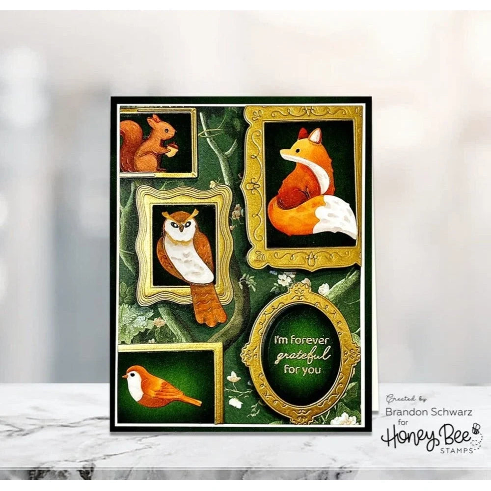 Lovely Layers: Window Fall Add - On - Honey Cuts - Stand - Alone Dies - Honey Bee Stamps