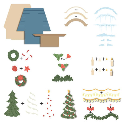 Lovely Layers: Window Holiday Add - On - Honey Cuts - Stand - Alone Dies - Honey Bee Stamps