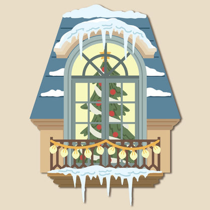 Lovely Layers: Window Holiday Add - On - Honey Cuts - Stand - Alone Dies - Honey Bee Stamps