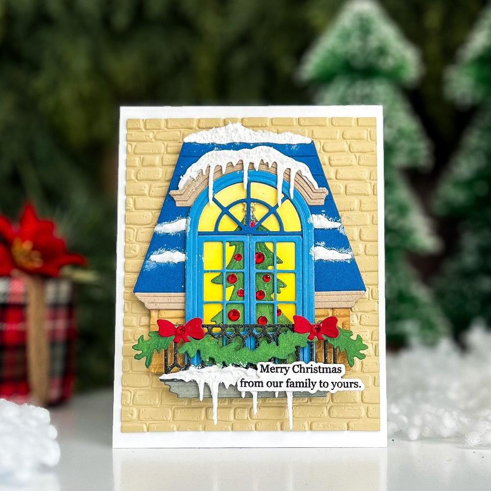 Lovely Layers: Window Holiday Add - On - Honey Cuts - Stand - Alone Dies - Honey Bee Stamps
