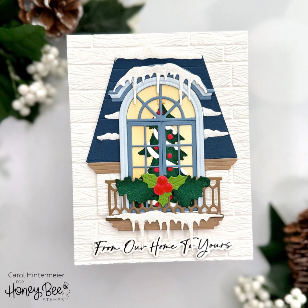 Lovely Layers: Window Holiday Add - On - Honey Cuts - Stand - Alone Dies - Honey Bee Stamps