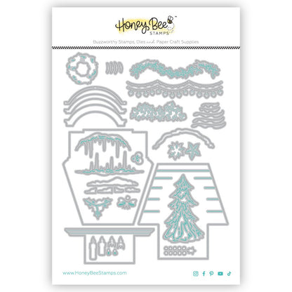 Lovely Layers: Window Holiday Add - On - Honey Cuts - Stand - Alone Dies - Honey Bee Stamps