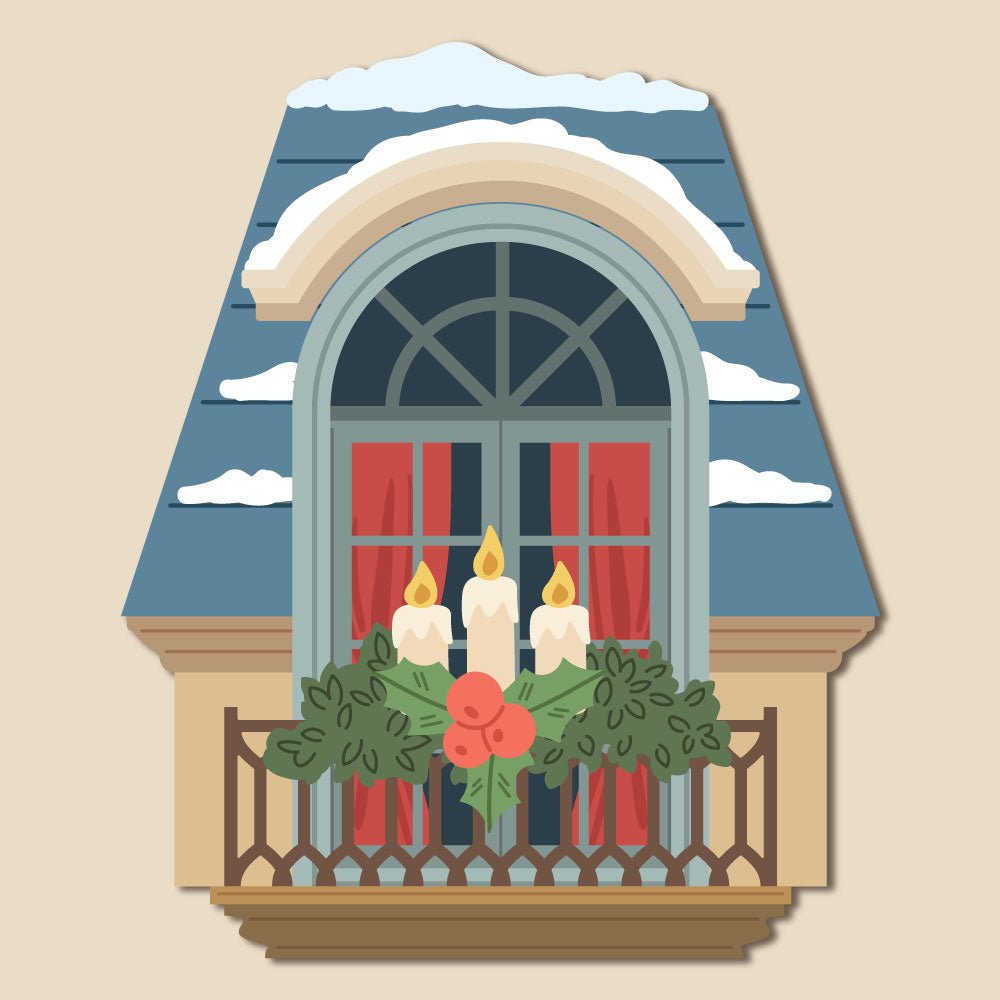 Lovely Layers: Window Holiday Add - On - Honey Cuts - Stand - Alone Dies - Honey Bee Stamps