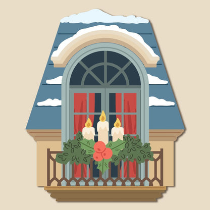 Lovely Layers: Window Holiday Add - On - Honey Cuts - Stand - Alone Dies - Honey Bee Stamps