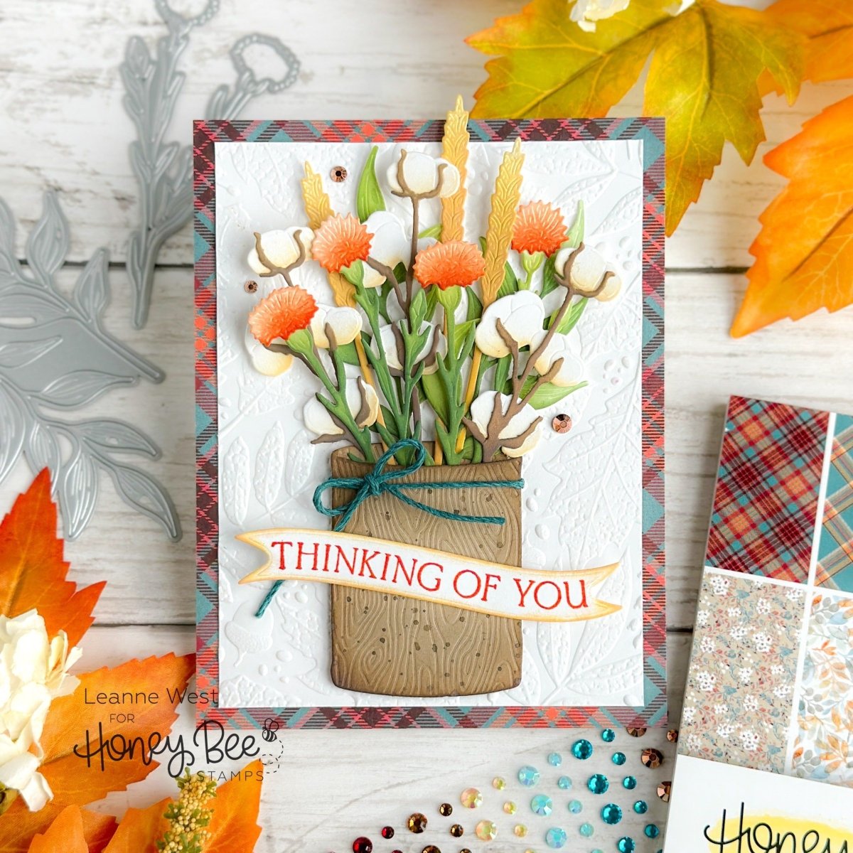 Lovely Layers: Wood Vase - Honey Cuts - Stand - Alone Dies - Honey Bee Stamps