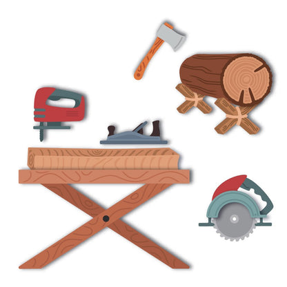 Lovely Layers: Woodworking - Honey Cuts - Stand - Alone Dies - Honey Bee Stamps