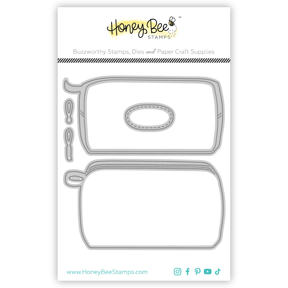 Lovely Layers: Zipper Bag - Honey Cuts - Stand - Alone Dies - Honey Bee Stamps