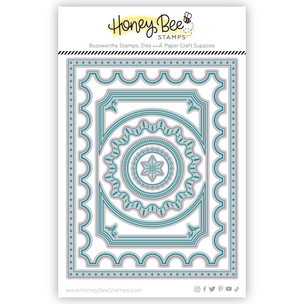 Lovely Layouts: Party Frames - Honey Cuts - Stand - Alone Dies - Honey Bee Stamps