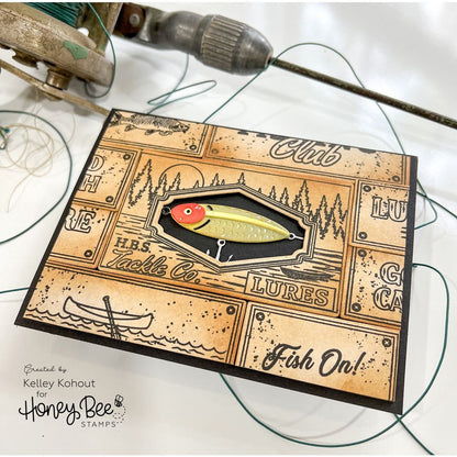 Lucky Lures - 6x8 Photopolymer Stamp Set - Retiring - Honey Bee Stamps