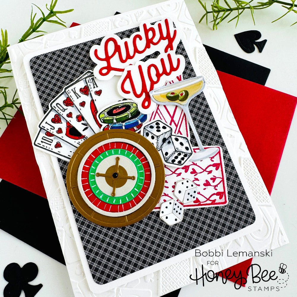 Lucky To Have You - Honey Cuts - Stand - Alone Dies - Honey Bee Stamps