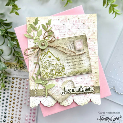 Mailbox Memos - 5x6 Photopolymer Stamp Set - Honey Bee Stamps