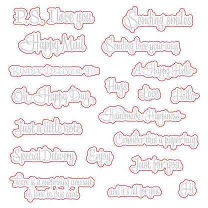 Mailbox Memos - Honey Cuts - Coordinating Dies - Honey Bee Stamps