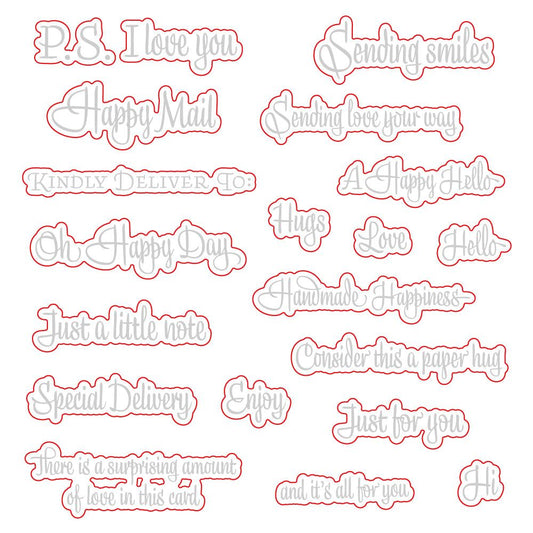 Mailbox Memos - Honey Cuts - Coordinating Dies - Honey Bee Stamps