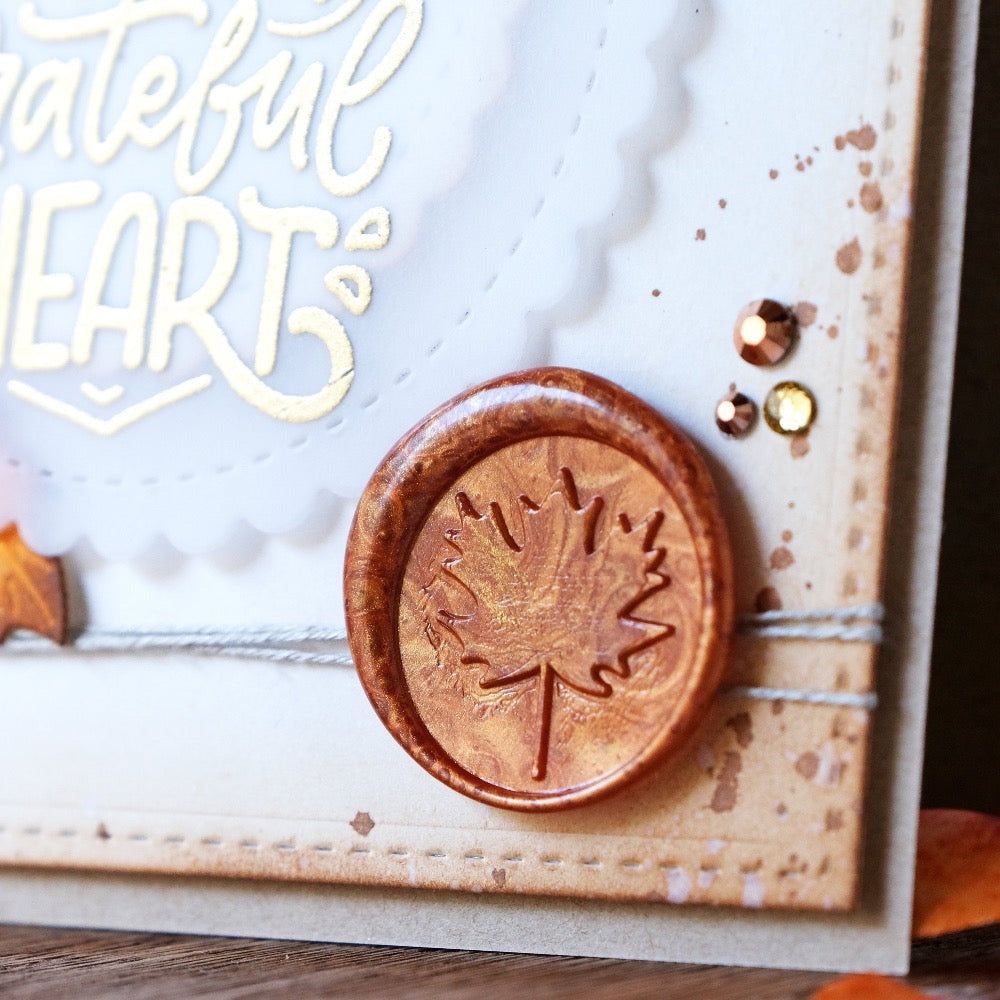 Maple Leaf - Wax Stamper - Honey Bee Stamps