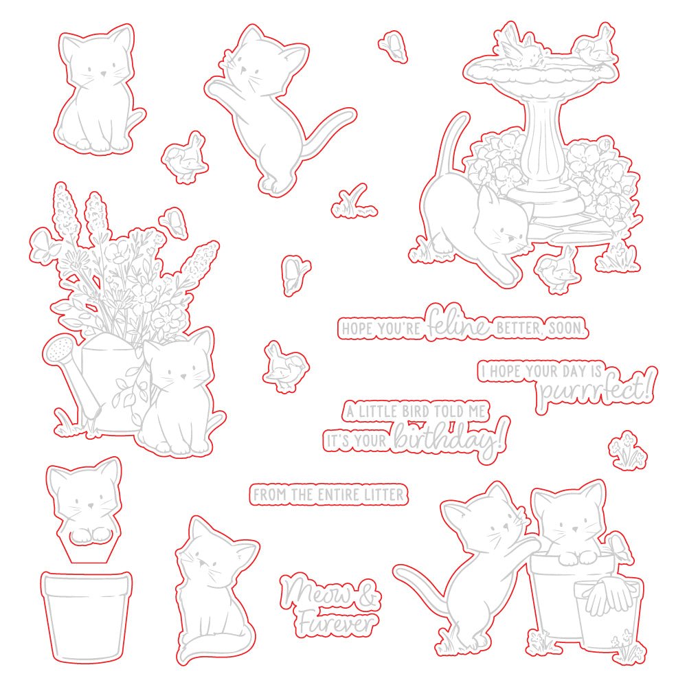 Meow & Furever - Honey Cuts - Coordinating Dies - Honey Bee Stamps