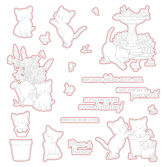 Meow & Furever - Honey Cuts - Coordinating Dies - Honey Bee Stamps