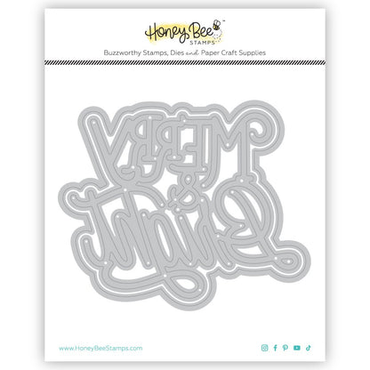 Merry & Bright - Honey Cuts - Stand - Alone Dies - Honey Bee Stamps