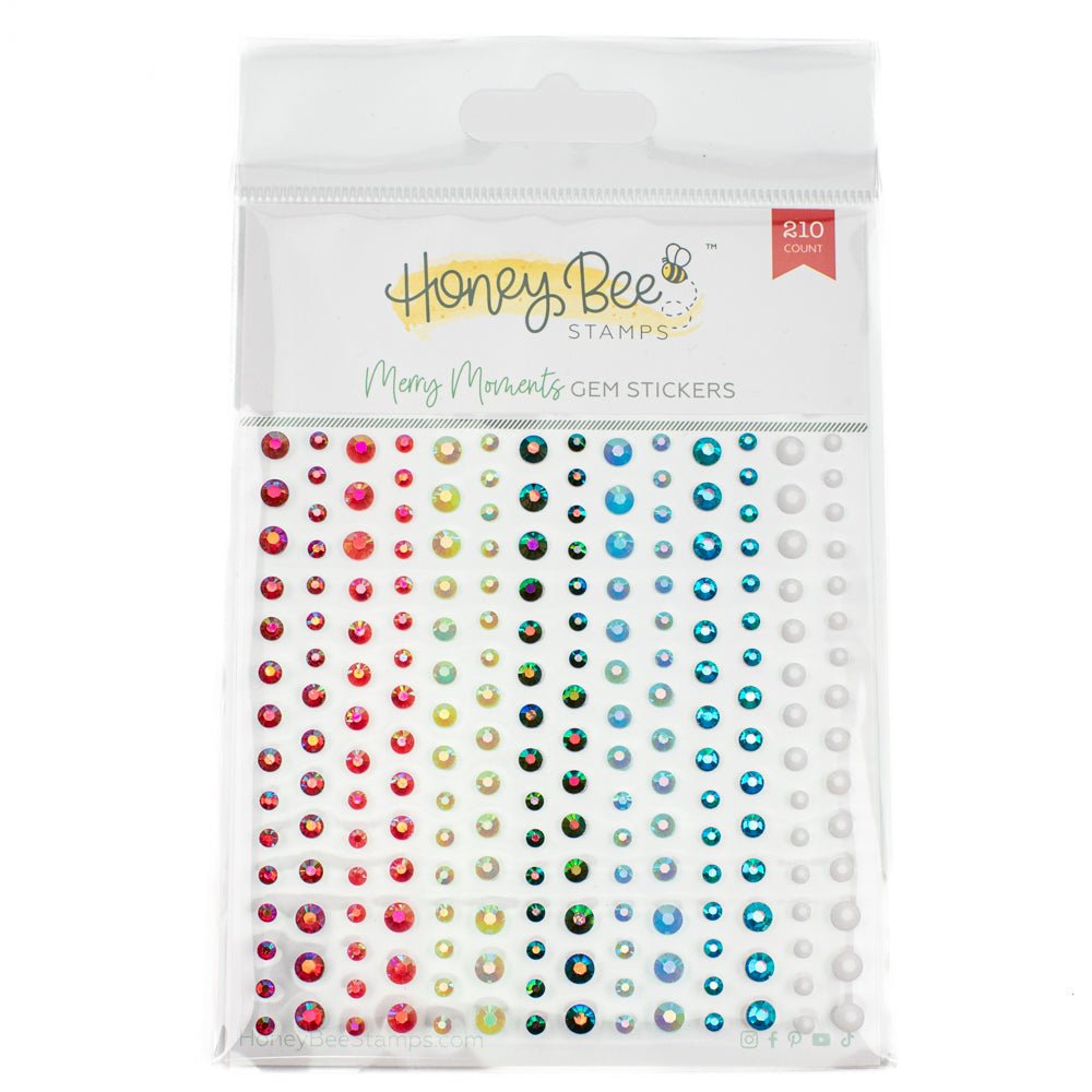 Merry Moments - Gem Stickers - 210 Count - Honey Bee Stamps