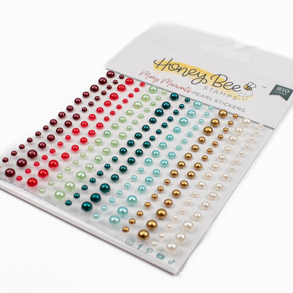 Merry Moments - Pearl Stickers - 210 Count - Honey Bee Stamps