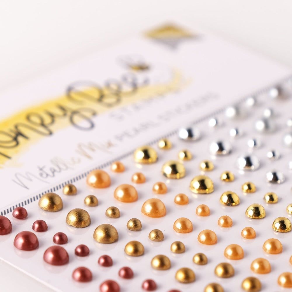 Metallic Mix Pearls - Pearl Stickers - 210 Count - Honey Bee Stamps