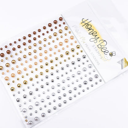 Metallic Mix Pearls - Pearl Stickers - 210 Count - Honey Bee Stamps