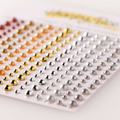 Metallic Mix Pearls - Pearl Stickers - 210 Count - Honey Bee Stamps