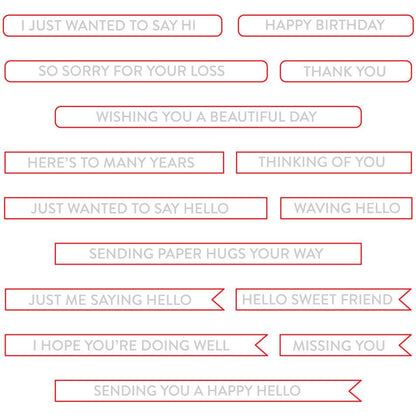 Mini Messages Banners - Honey Cuts - Coordinating Dies - Honey Bee Stamps