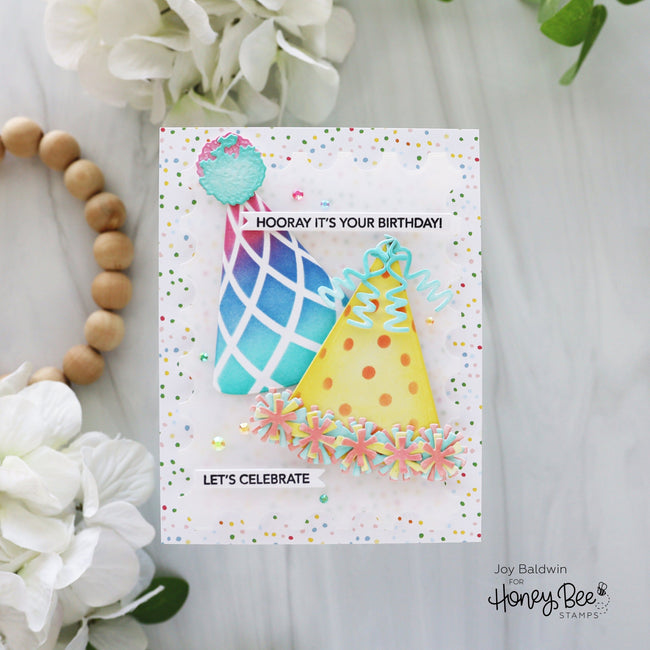 Mini Messages: Birthday 4x5 Stamp Set - Honey Bee Stamps