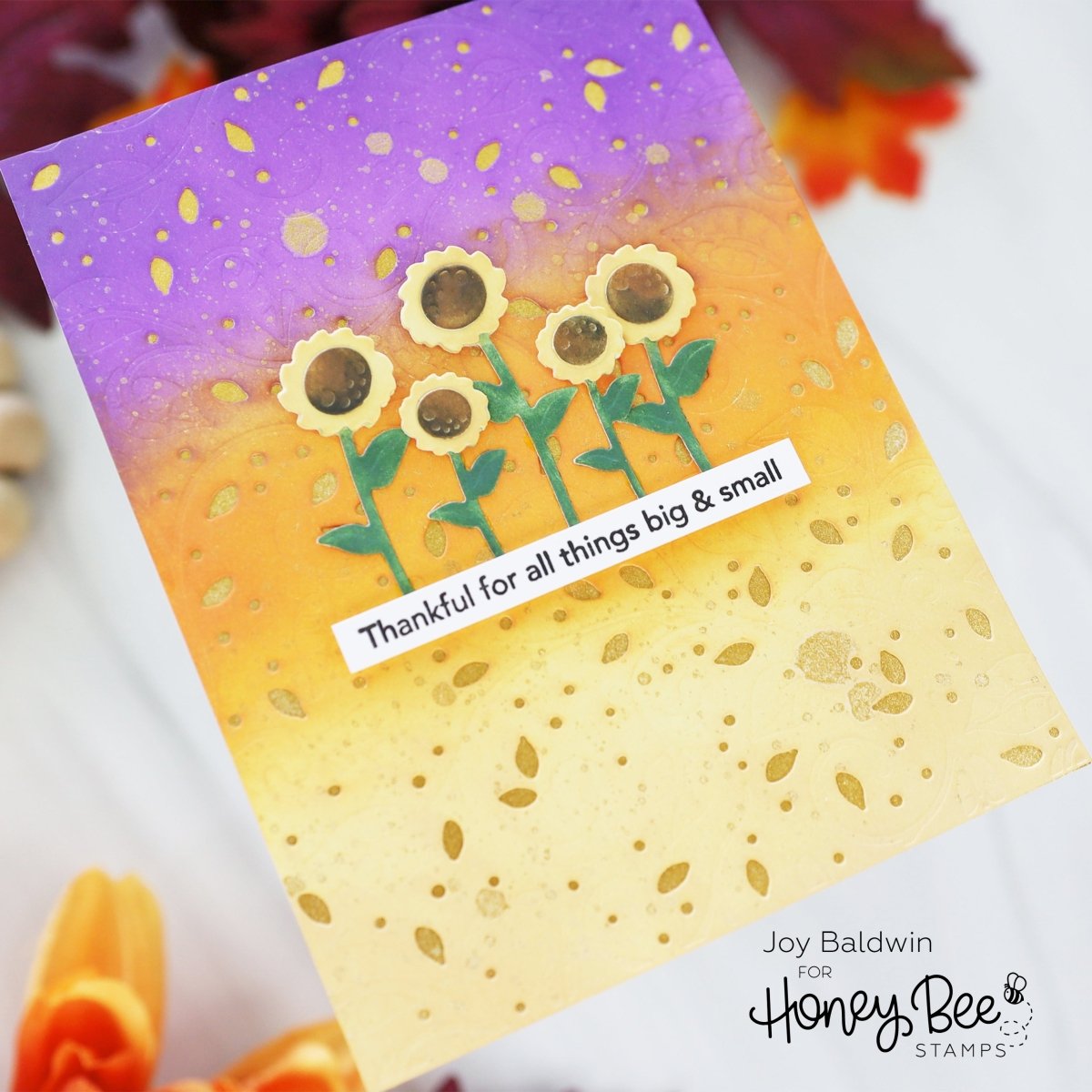 Mini Messages: Fall - 4x6 Photopolymer Stamp Set - Honey Bee Stamps