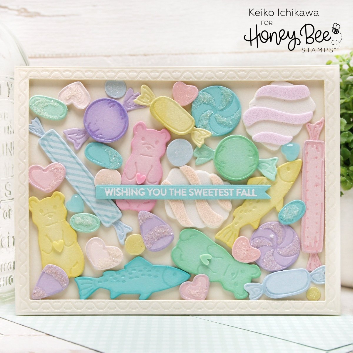 Mini Messages: Sweets - 3x4 Photopolymer Stamp Set - Honey Bee Stamps