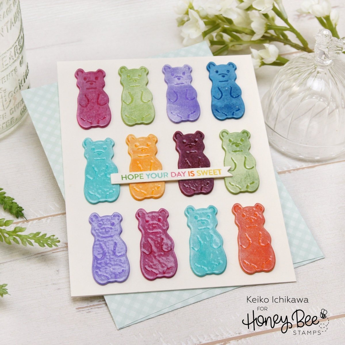 Mini Messages: Sweets - 3x4 Photopolymer Stamp Set - Honey Bee Stamps