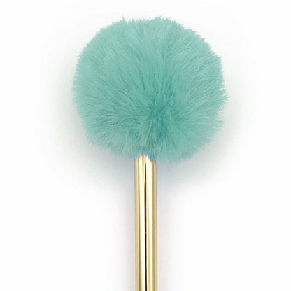 Mint Green Pom Pom Metal Gold Pen - Honey Bee Stamps