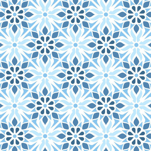 Moresque Tile - Set of 4 - 6"x6" Layering Stencils - Honey Bee Stamps