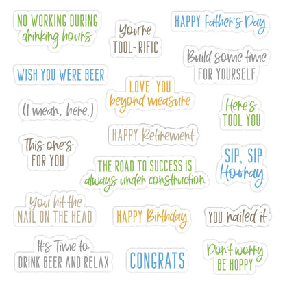 Nailed It - 4x6 Photopolymer Stamp Set - Honey Bee Stamps