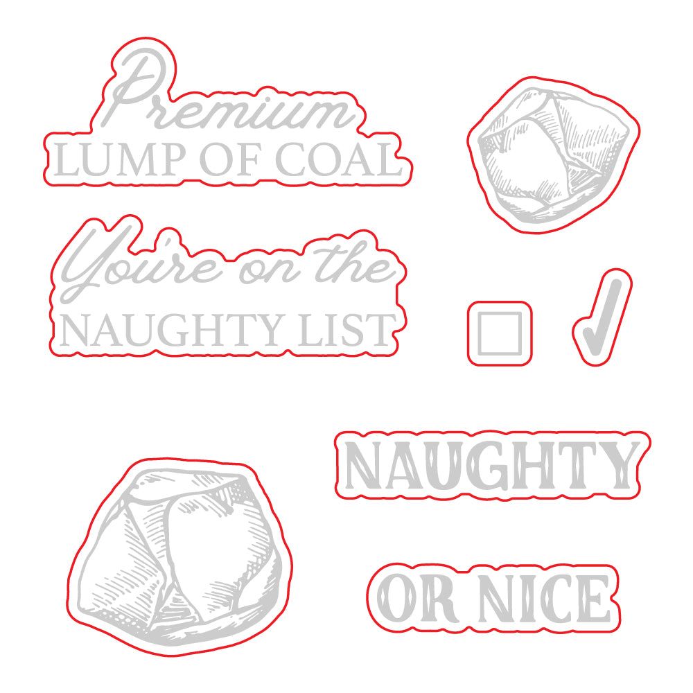 Naughty List Vintage Gift Card Box Add - On - Honey Cuts - Coordinating Dies - Retiring - Honey Bee Stamps