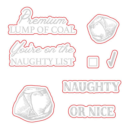 Naughty List Vintage Gift Card Box Add - On - Honey Cuts - Coordinating Dies - Retiring - Honey Bee Stamps