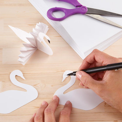 Neenah Astrodesigns 65lb Cardstock 8.5"x11" 50/pkg - Bright White - Honey Bee Stamps