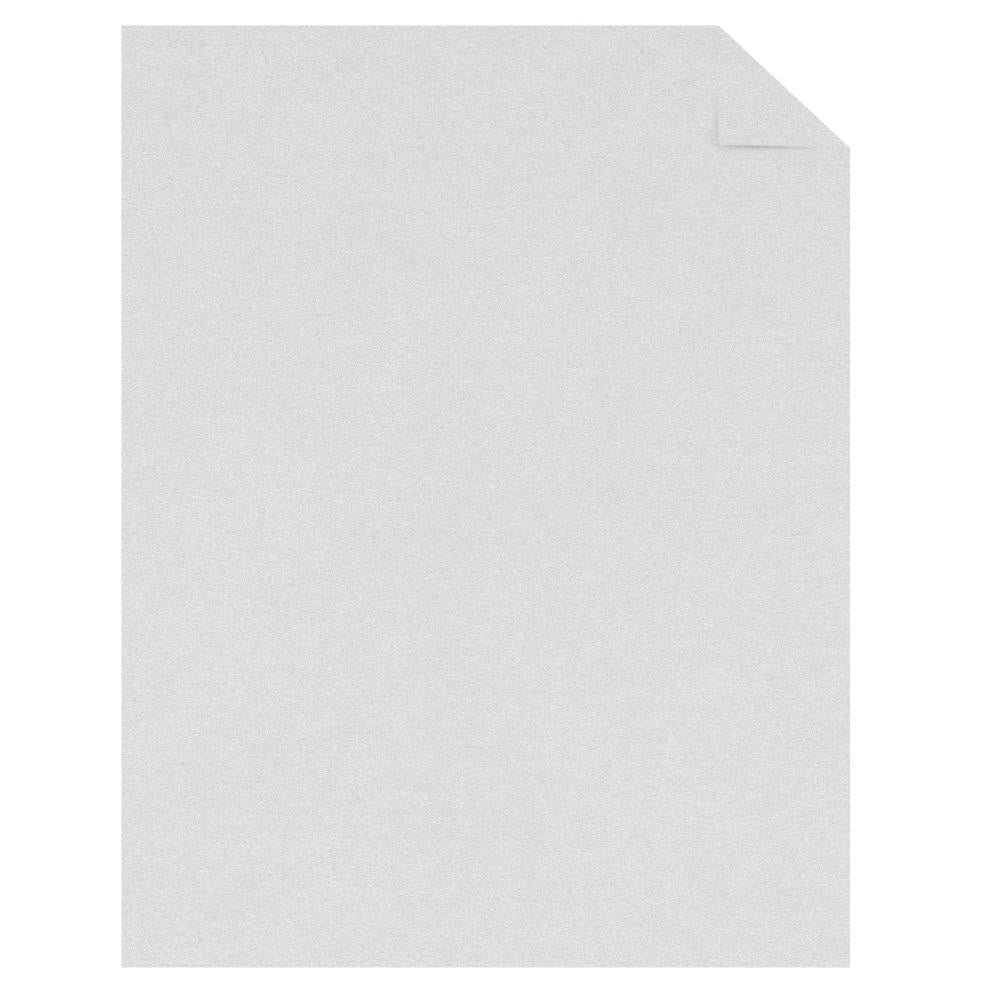 Neenah Astrodesigns 65lb Metallic Cardstock 8.5"x11" 50/pkg - White Silver - Honey Bee Stamps