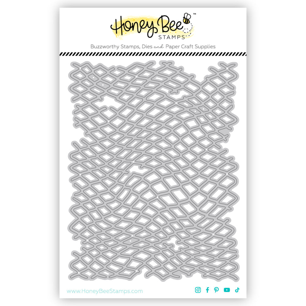 Netting A2 Cover Plate - Honey Cuts - Stand - Alone Dies - Honey Bee Stamps