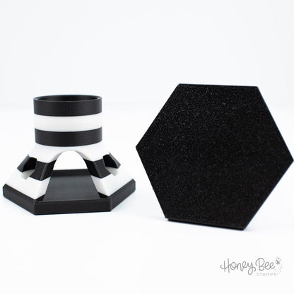 NEW STYLE! Bee Creative Exclusive Glue Tube Holder Stand, Holds Most Glue Bottles - Honey Bee Stamps