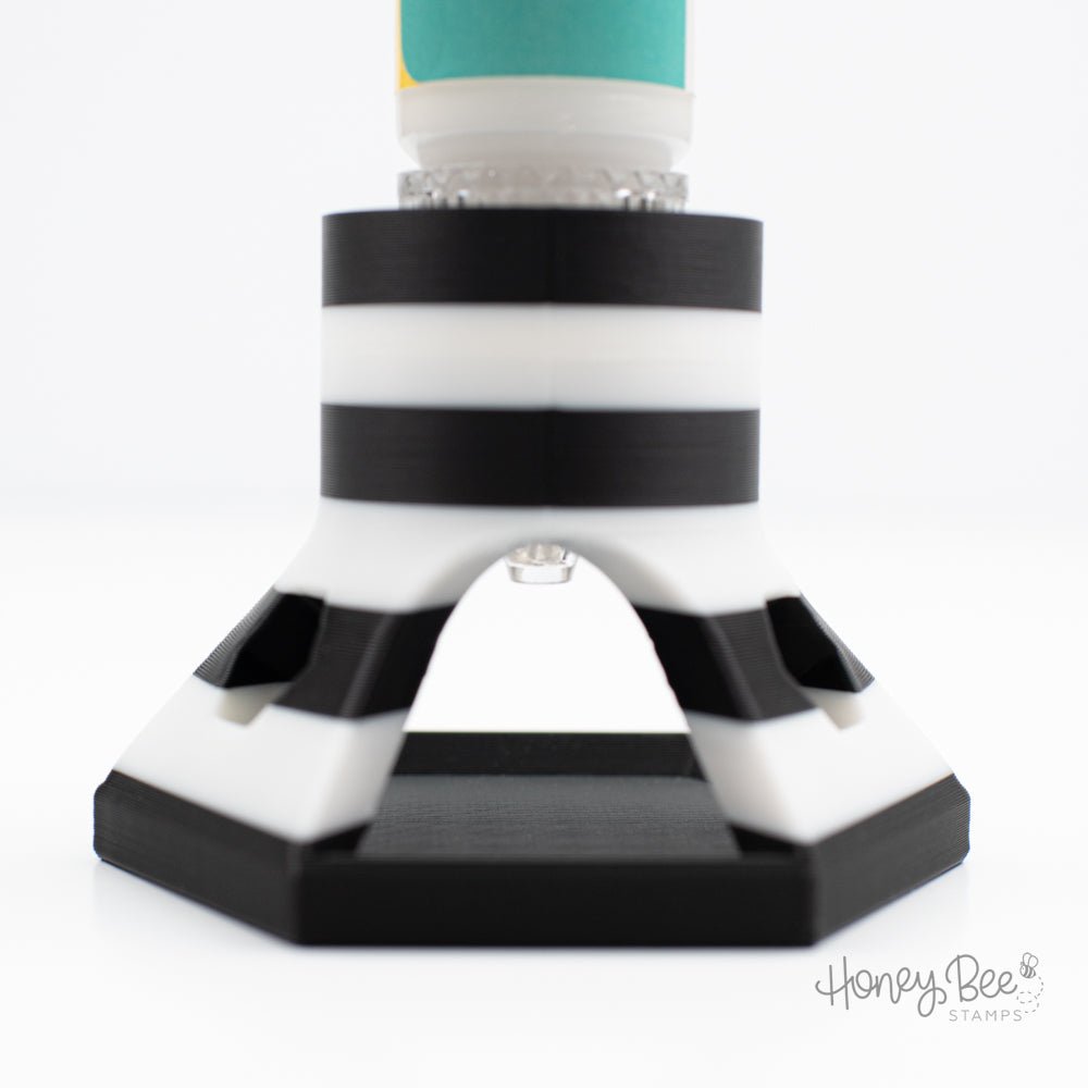 NEW STYLE! Bee Creative Exclusive Glue Tube Holder Stand, Holds Most Glue Bottles - Honey Bee Stamps