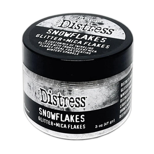 NEW! Tim Holtz Distress Glitter and Mica Flakes - Snowflakes - Honey Bee Stamps