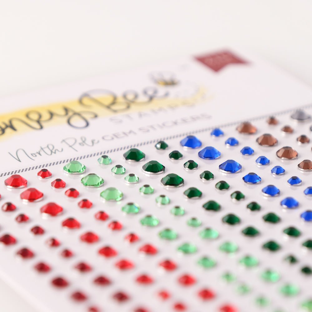 North Pole Gem Stickers - 210 Count - Honey Bee Stamps