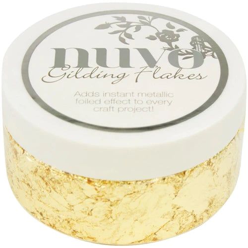 Nuvo Gilding Flakes - Radiant Gold - Honey Bee Stamps
