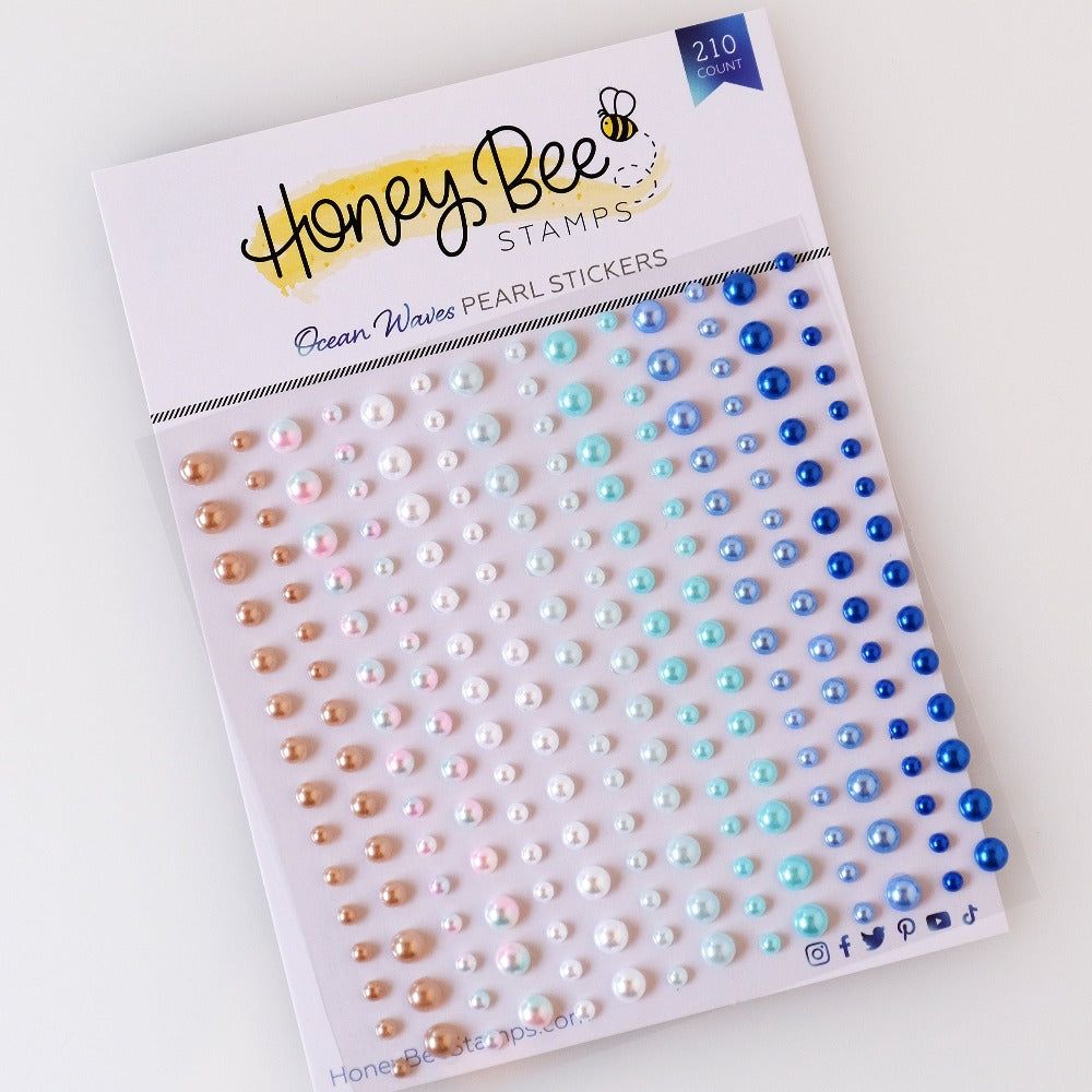 Ocean Waves - Pearl Stickers - 210 Count - Honey Bee Stamps