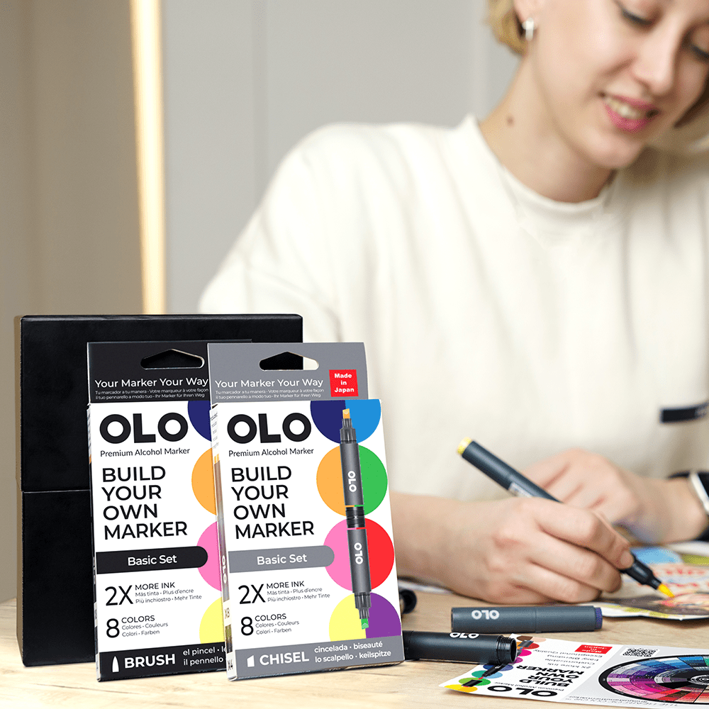 OLO 8 Color Brush Basic Set - Honey Bee Stamps
